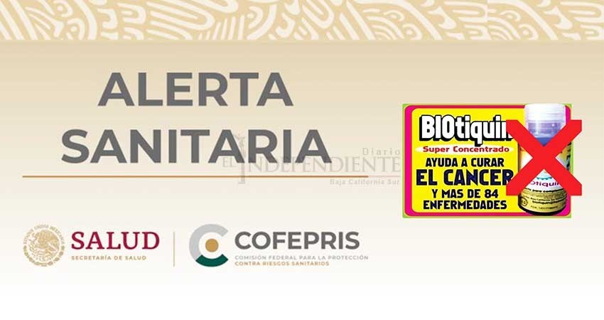 Cofepris emite alerta contra “Biotiquin”: No cura del Covid-19 ni es medicamento, advierte