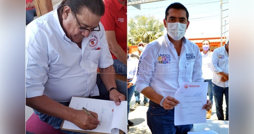 Firman candidatos compromisos ambientales; “yo me muevo, yo reduzco”