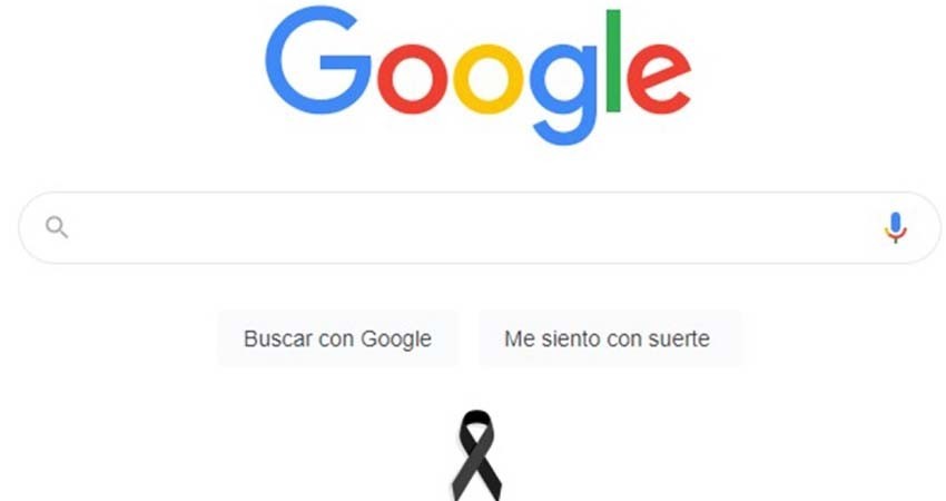 Google coloca moño negro tras accidente en Línea 12 del Metro