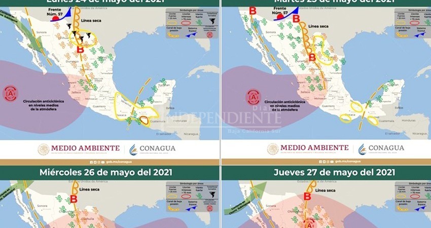 Temperaturas de hasta 40°C se pronostican en BCS a partir de media semana