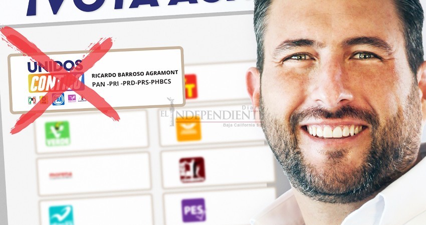 Para votar por Ricardo Barroso cruza la casilla de “Unidos Contigo”