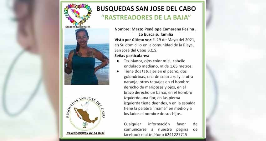 Reportan la desaparición de una madre de familia vista por última vez el 29 de mayo