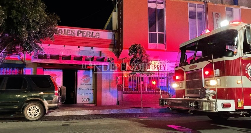 Se incendia la agencia Viajes Perla