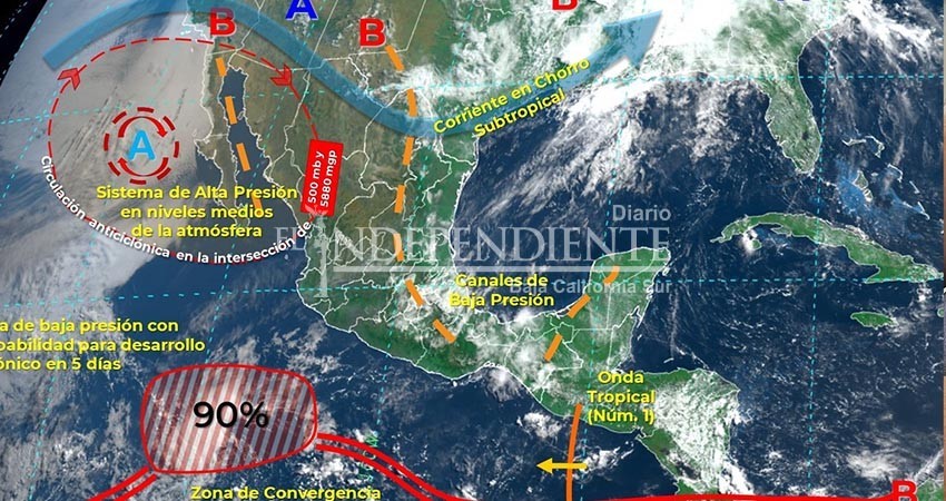Temperaturas de hasta 40°C prevalecerán esta semana en BCS