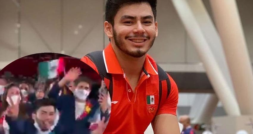 Tenía que ser mexicano; atleta se quitó cubrebocas desfilando en Tokio 2020