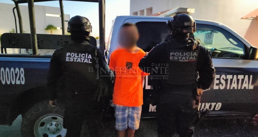 Captura policía estatal a prófugo de la justicia por delito de robo