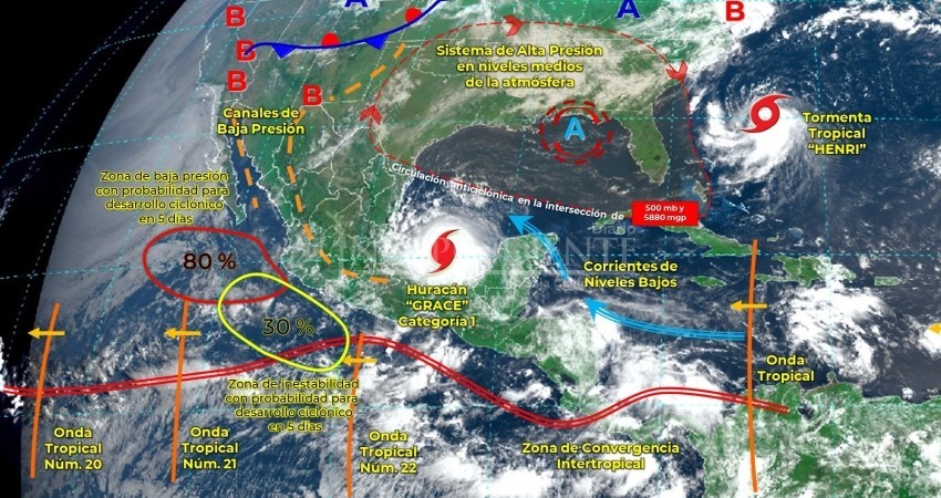 Prevén que a partir del domingo la nubosidad de Grace llegue a BCS