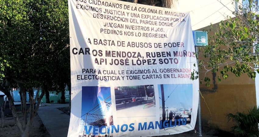 Sin dar explicación, API intenta ganar terreno al mar en El Manglito