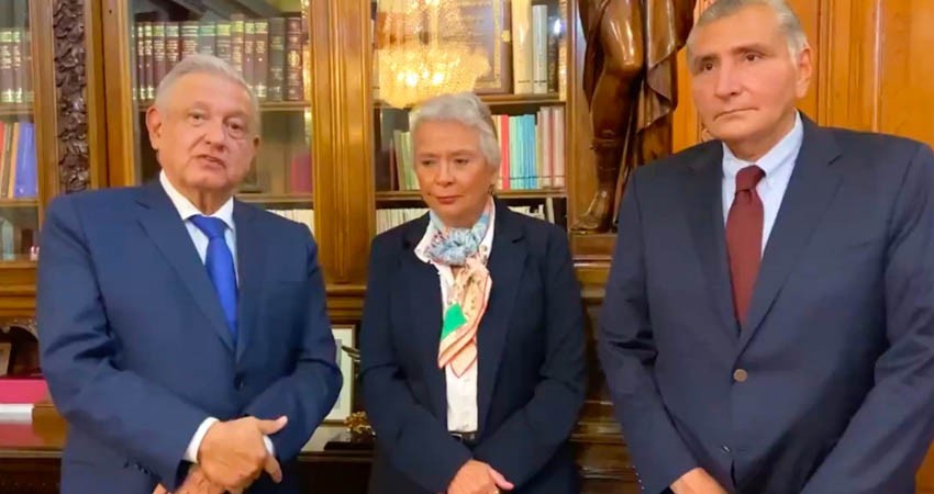 Confirma AMLO salida de Olga Sánchez Cordero y llegada de Adán Augusto López a Segob