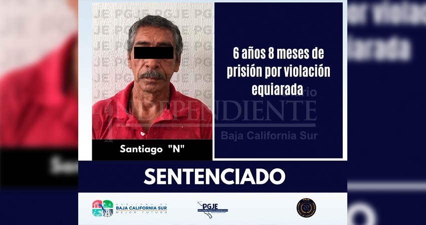 Por violación equiparada dan de sentencia 6 años 8 meses de prisión a imputado