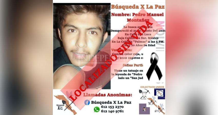 Sin vida encuentran a joven de 20 años desaparecido