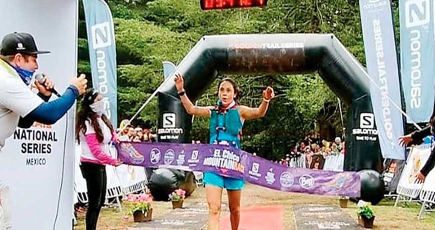 Campesina campeona; Jael Morales triunfa en el atletismo de montaña