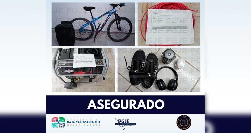 Fueron recuperados una serie de objetos con reporte de robo