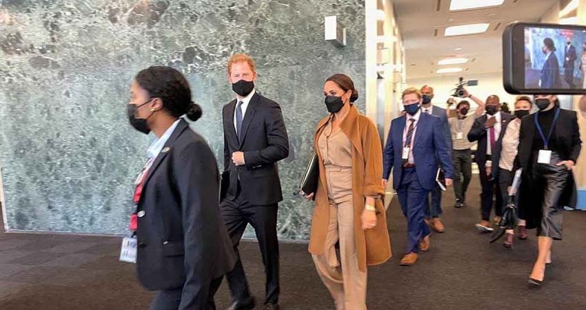 Enrique y Meghan Markle se reúnen con subsecretaria general de la ONU en Nueva York