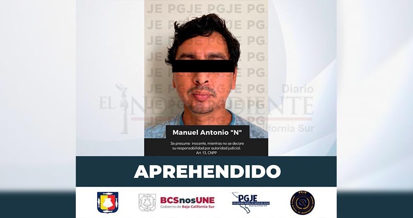 En colaboración con autoridades de Sinaloa fue detenido en BCS un hombre por el delito de abuso sexual
