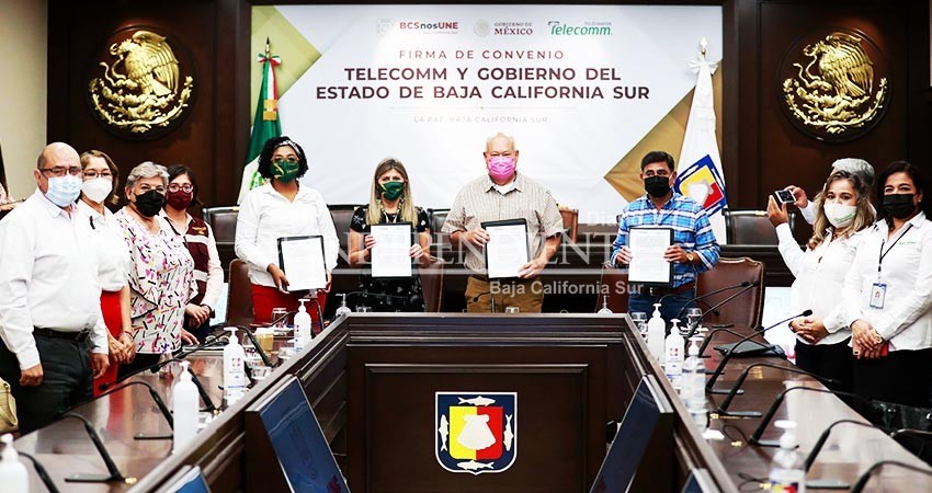Signan convenio de colaboración gobierno del estado y TELECOMM
