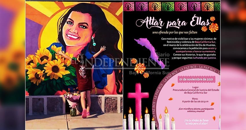 Con altar, recordarán a las víctimas de feminicidio ante la PGJE