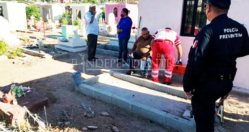 Cayó a una tumba del panteón Los Sanjuanes 