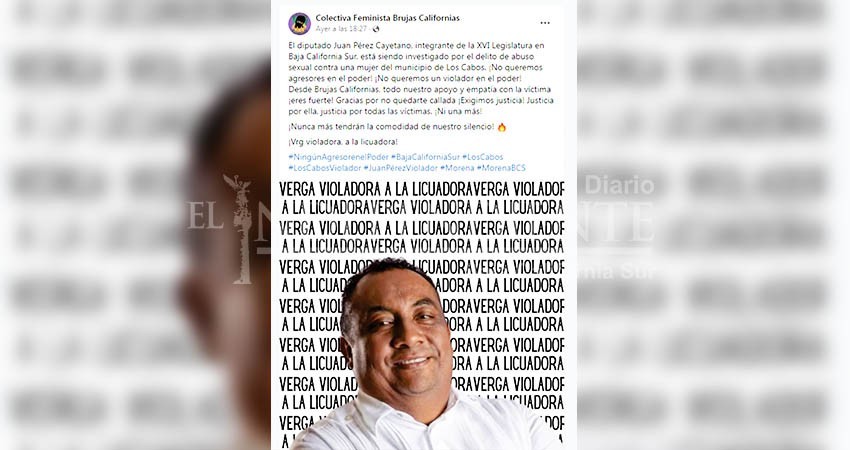 Colectivo feminista exige justicia contra el diputado local investigado por abuso sexual 