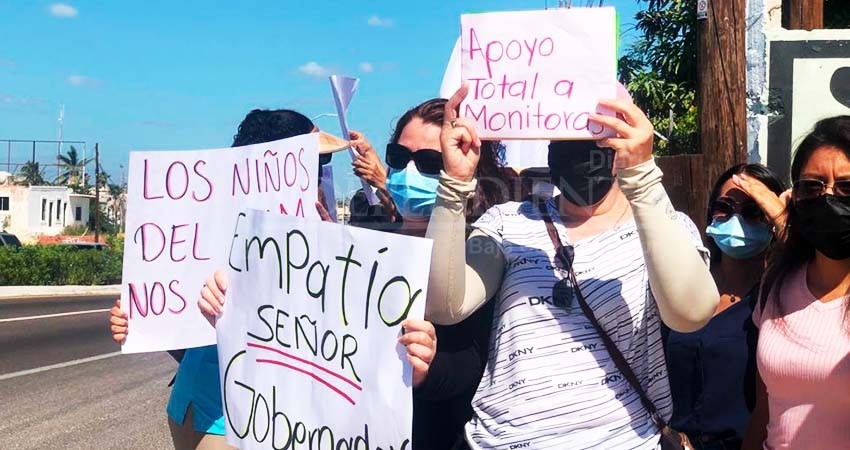 Monitoras de Los Cabos  siguen sin percibir su sueldo completo