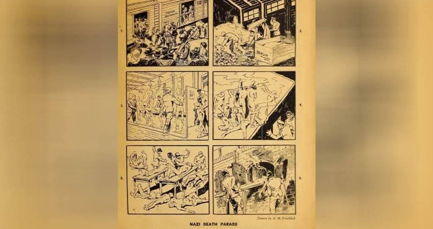 Encuentran el cómic que registró las primeras imágenes de un campo de concentración
