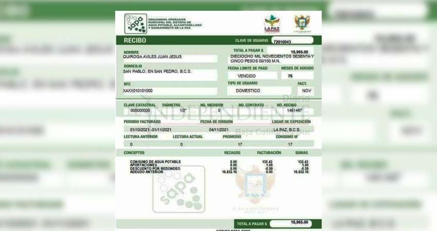 Papá de alcaldesa debe al SAPA; pide Milena que pase a pagar