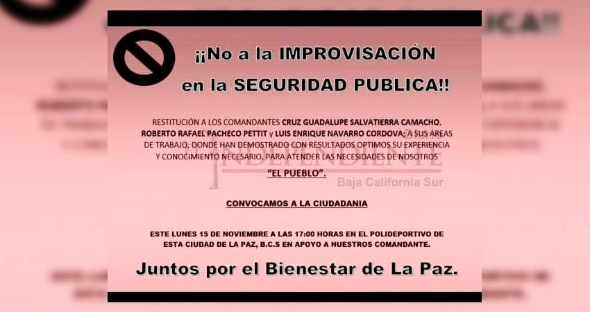 Genera inconformidad rotación de mandos en Seguridad Pública Municipal 