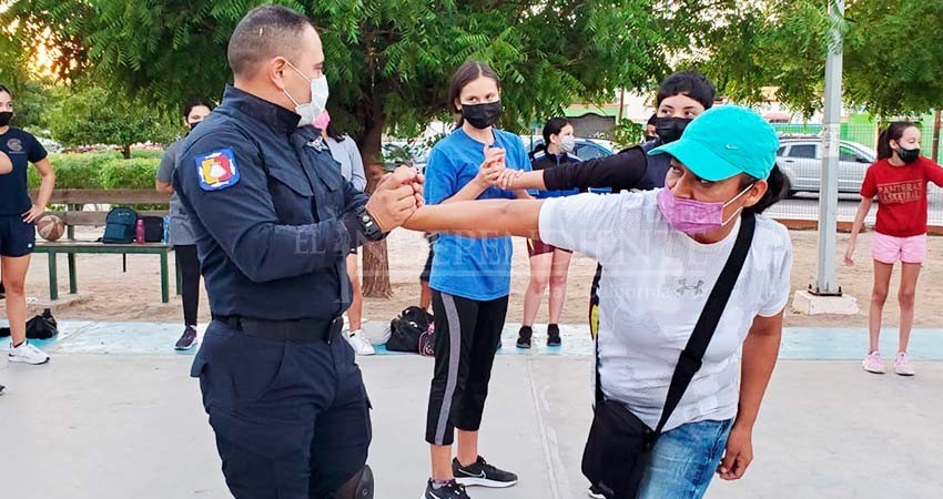 Imparte centro preventivo de la SSPE curso de defensa personal