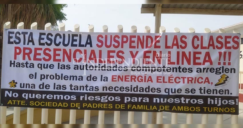 Telesecundaria de SJC suspende clases; laboraban sin electricidad