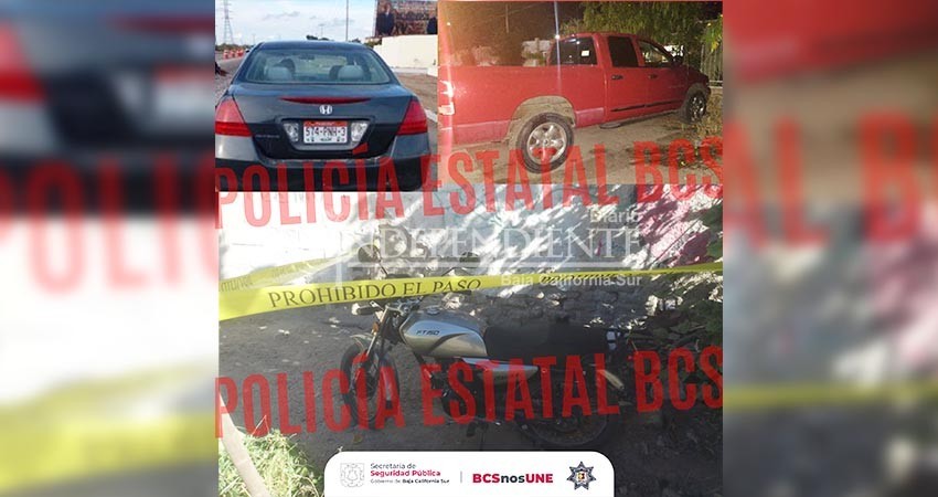 Localiza Policía Estatal vehículos y placas con reporte de robo