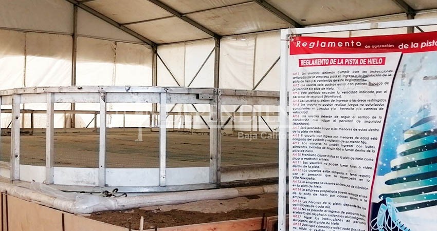 Por fallas técnicas las pistas de hielo en Los Cabos siguen sin ser inauguradas
