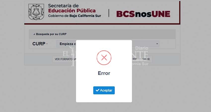 Docentes reportan error en página de SEP para jornada de vacunación que hoy inicia