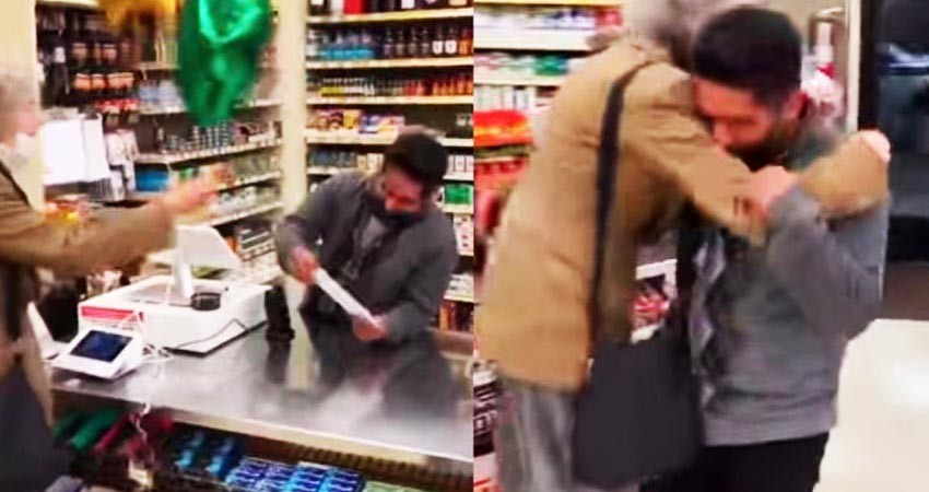 Abuelita gana la lotería y comparte premio con cajero que le vendió el boleto