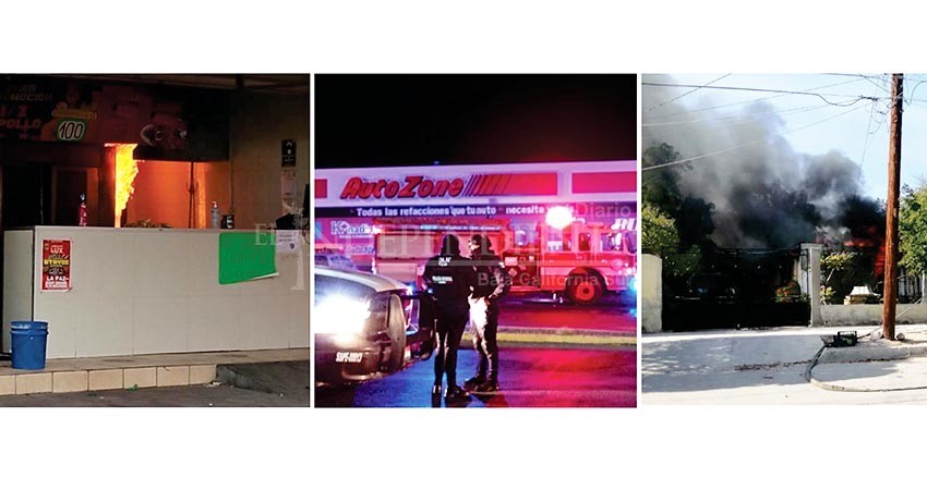 Se registran tres incendios este domingo en La Paz