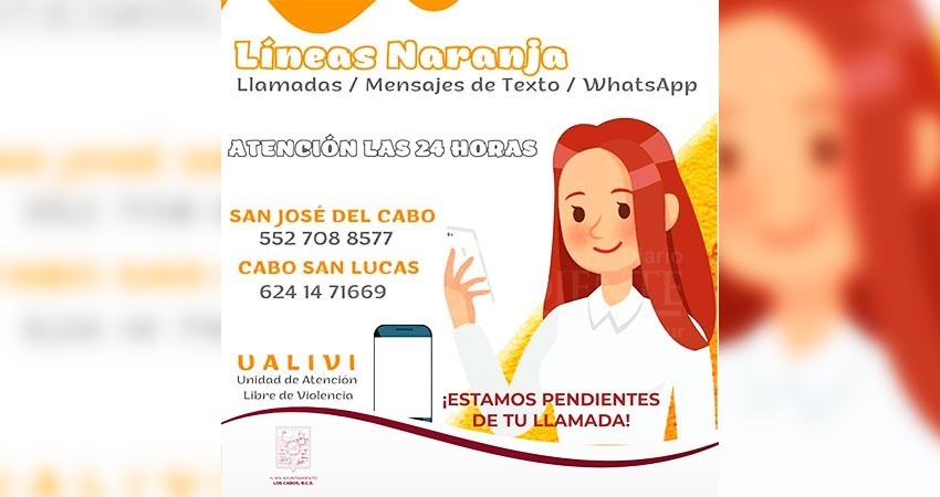 Ayto Los Cabos pone a disposición teléfonos de apoyo para erradicar violencia hacia la mujer