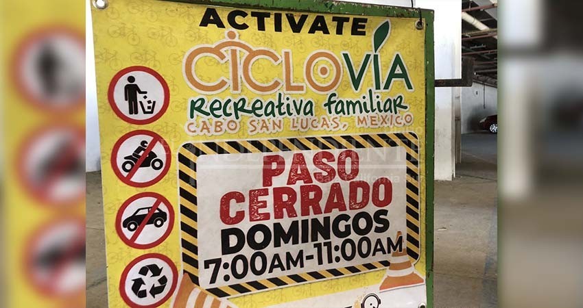 Trabaja ciclovía recreativa de CSL solo por amor al arte, no hay apoyo de gobierno ni de iniciativa privada