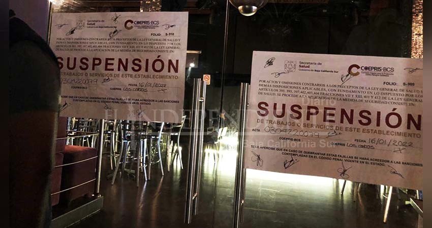 Clausuró Coepris 15 establecimientos por violentar protocolos sanitarios