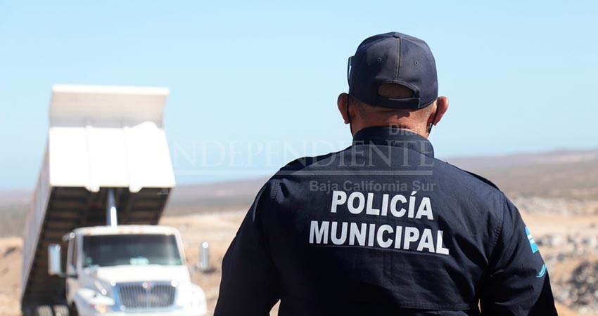 Vigila Policía Municipal el relleno sanitario de La Paz