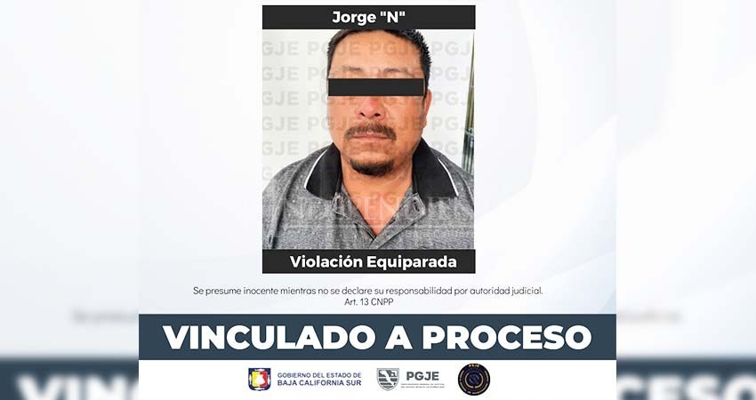 Jorge “N” quedó en prisión preventiva por violación equiparada