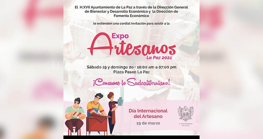 Llevarán a cabo la “Expo Artesanos 2022” en La Paz