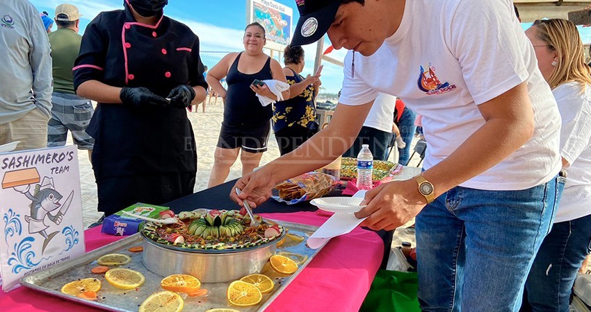 Degustación, creatividad y sabores estuvieron presentes en el Concurso Juvenil de Sashimi realizado en playa Costa Azul