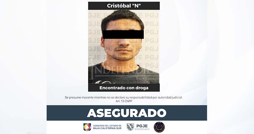 Realiza PGJE cateo y asegura a pareja en operativo contra narcomenudeo en La Paz