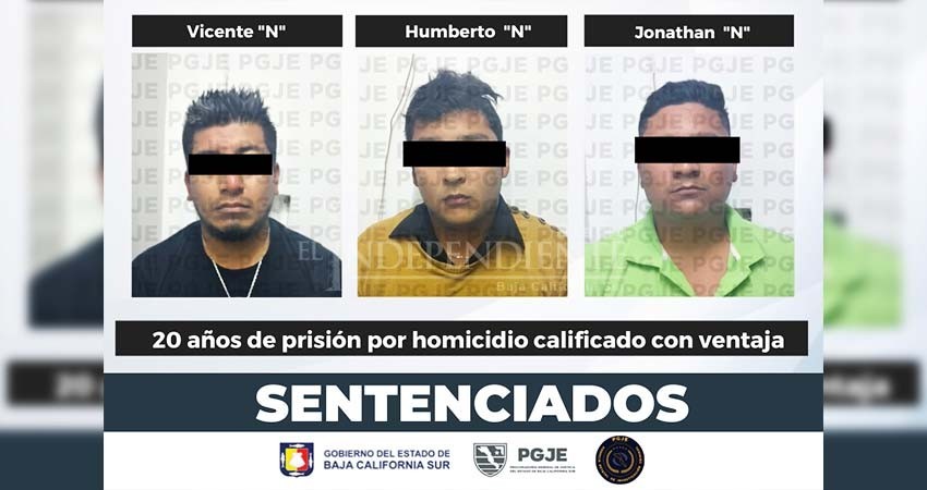 Dan tres sentencias de más de 20 años de prisión a tres hombres por homicidio calificado