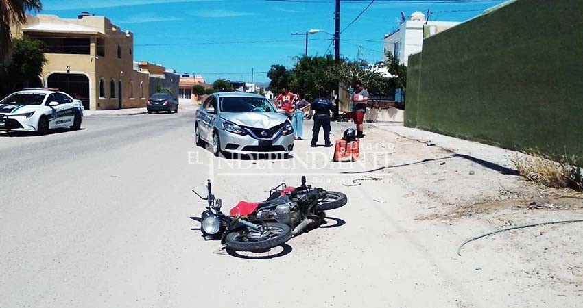 Otro motociclista protagoniza choque contra automóvil