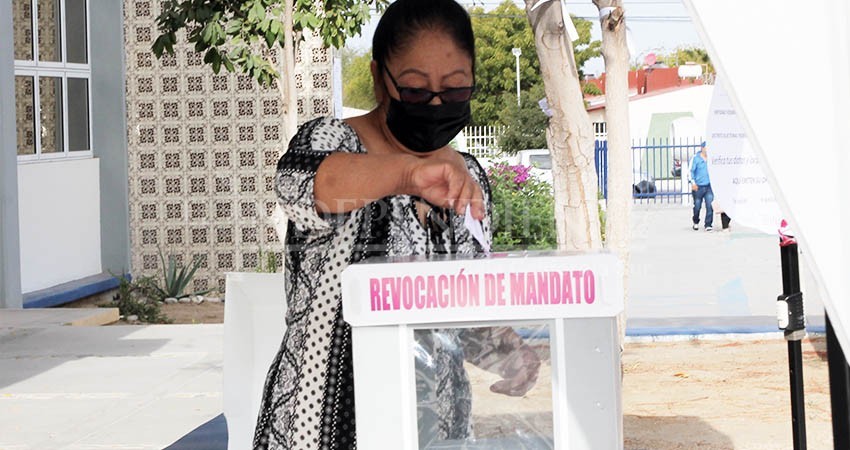 Como exitosa y tranquila, calificó el INE en BCS la Revocación de Mandato