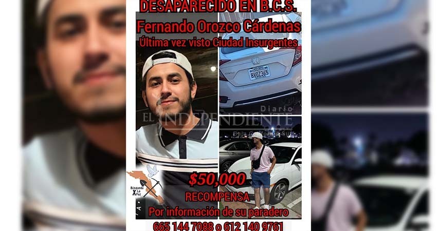 Familia ofrece 50 mil pesos de recompensa a quien ayude a encontrar a pariente desaparecido