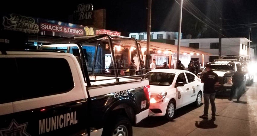 Elementos de seguridad activan operativo para supervisar la legalidad de bares y centros nocturnos en CSL