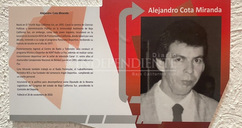 Ingresa al salón de la fama del cronista deportivo, el Sudcaliforniano Alejandro Cota Miranda