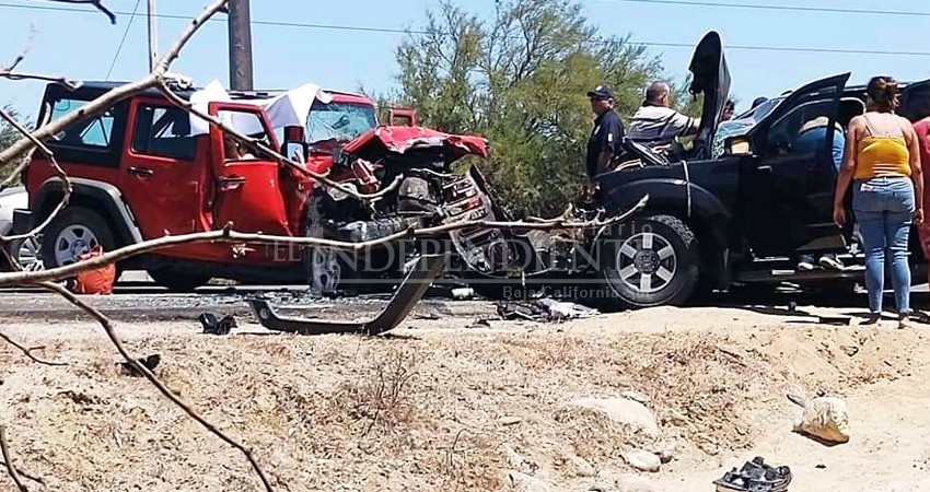 Fuerte choque automovilístico en Los Cabos