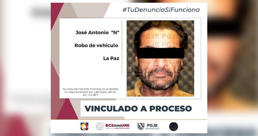 Antonio “N,” quedó en prisión preventiva por robo de vehículo